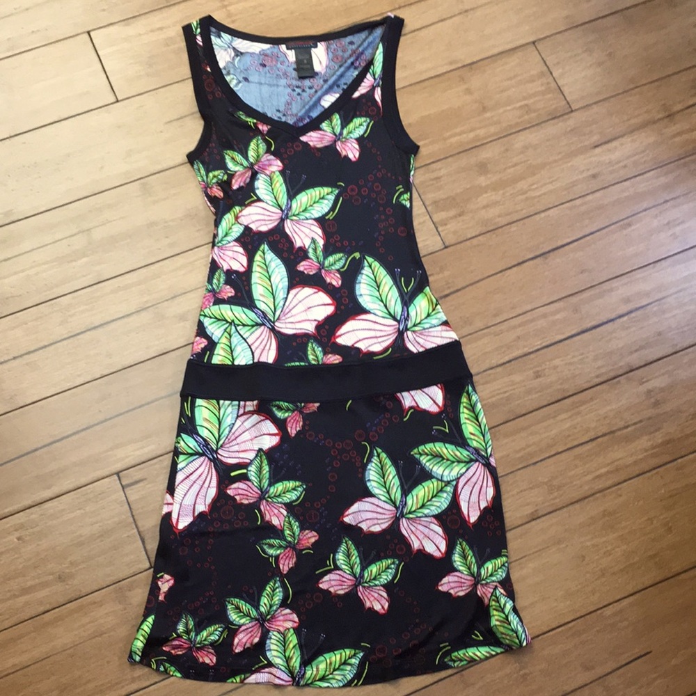 Custo Barcelona floral lined tank dress. Size 4